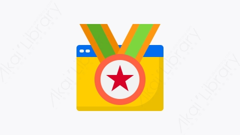 图片素材-040-奖励reward扁平卡通营销元素图标