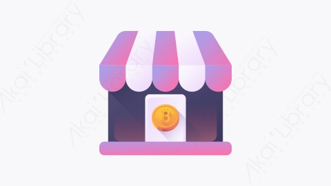 图片素材-040-车间shop扁平卡通加密货币元素图标