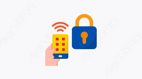 图片素材-040-智能锁smart_lock扁平卡通物联网元素图标