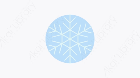图片素材-040-雪花snowflake扁平卡通圣诞节元素图标