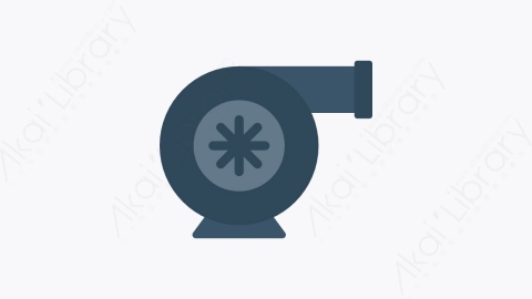 图片素材-040-涡轮turbo扁平卡通交通工具汽车元素图标