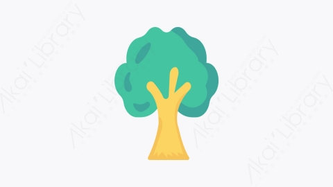 图片素材-041-西兰花-2broccoli扁平卡通水果和蔬菜的图标元素