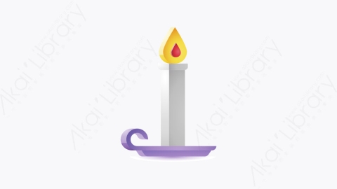 图片素材-041-蜡烛candle卡通万圣节元素图标