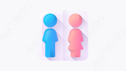 图片素材-041-卫生间toilet扁平卡通位置元素图标