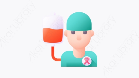 图片素材-042-输血chemotherapy扁平卡通世界癌症宣传日元素图标