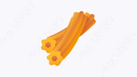 图片素材-042-面包churros扁平卡通糖果店元素图标