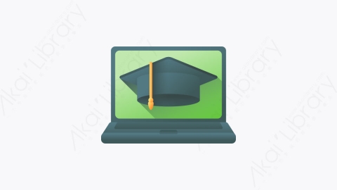 图片素材-042-在线学习online_learning扁平卡通工作主页元素图标