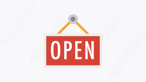 图片素材-042-打开open扁平卡通Seo营销业务财务元素图标