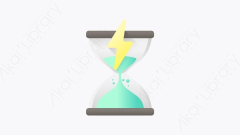 图片素材-042-沙钟sand_clock扁平卡通生态元素图标