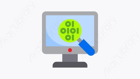 图片素材-042-搜索search扁平卡通数据和网络管理元素图标