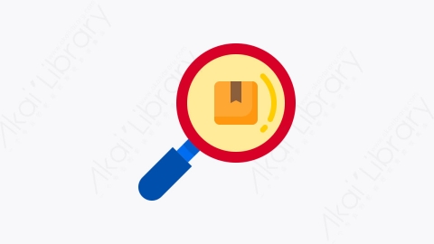图片素材-042-搜索search扁平卡通快递运输交付元素图标
