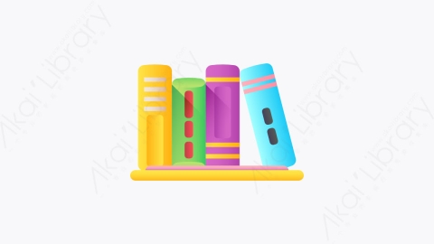 图片素材-043-图书books扁平卡通回到学校元素图标