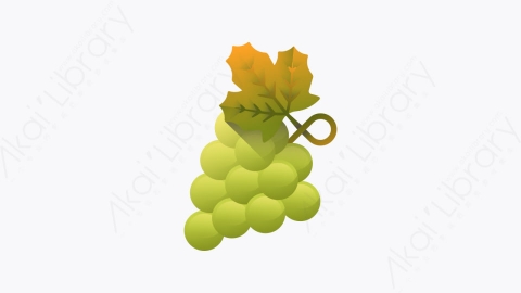 图片素材-043-葡萄grape扁平卡通感恩节元素图标