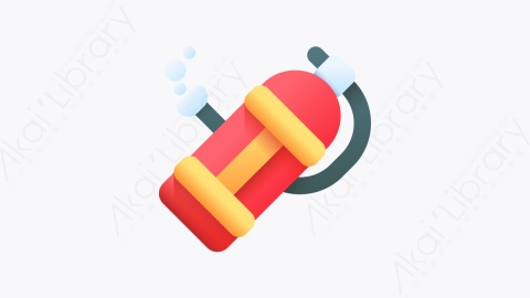 图片素材-043-氧气罐oxygen_tank扁平卡通海洋元素图标