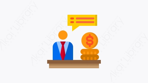 图片素材-044-商人businessman扁平卡通商业和金融的元素图标
