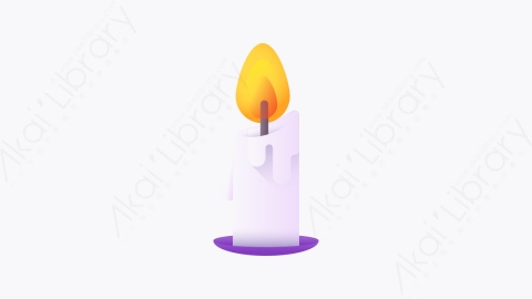 图片素材-044-蜡烛candle扁平卡通排灯节元素图标