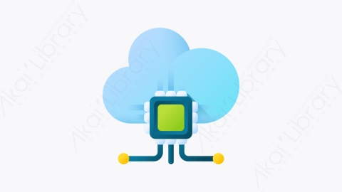 图片素材-044-云数据cloud_data扁平卡通网络安全元素图标