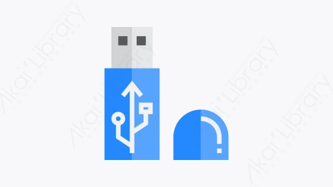 图片素材-044-闪存驱动器flashdrive扁平卡通办公室供应商元素图标