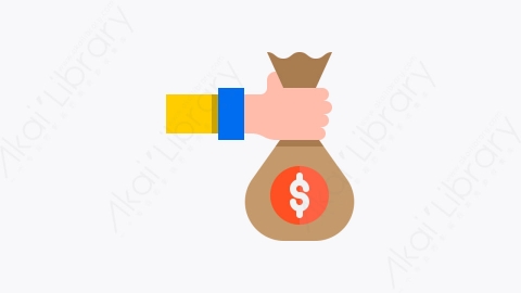 图片素材-044-钱袋money_bag扁平卡通商务业务启动元素图标