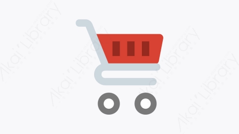 图片素材-044-购物车shoppingcart扁平卡通Seo营销业务财务元素图标