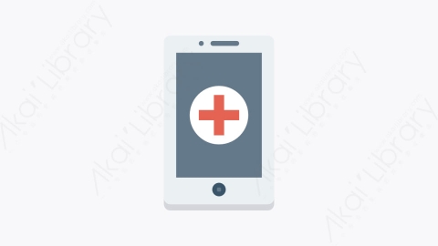 图片素材-044-智能手机smartphone扁平卡通医疗设施与健康图标元素
