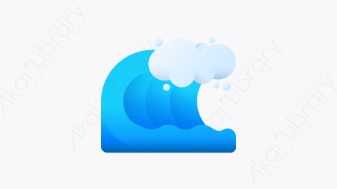 图片素材-044-海浪waves扁平卡通海洋元素图标