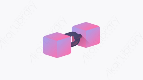 图片素材-045-区块链blockchain扁平卡通加密货币元素图标