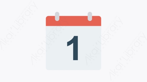 图片素材-045-日历calendar扁平卡通办公设计和打印元素图标