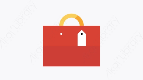 图片素材-045-购物袋shoppingbag扁平卡通Seo营销业务财务元素图标