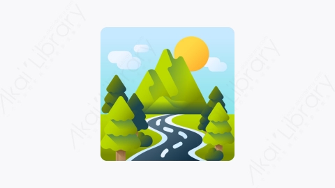 图片素材-046-森林forest扁平卡通景观元素图标