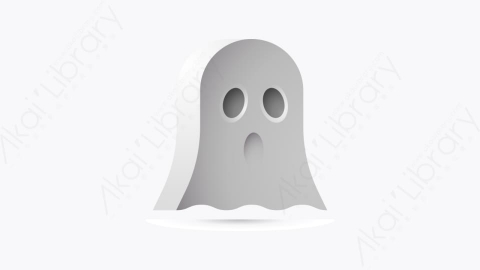 图片素材-046-幽灵服装ghost_costume卡通万圣节元素图标