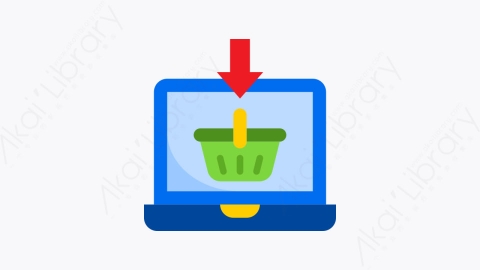 图片素材-046-网上购物online_shopping扁平卡通电子商务元素图标