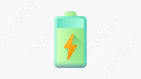 图片素材-047-电池battery扁平卡通生态元素图标