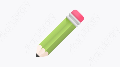图片素材-047-铅笔pencil扁平卡通文具元素图标