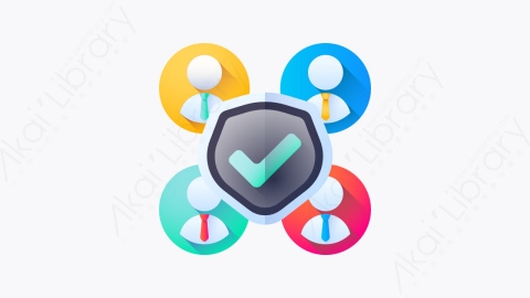 图片素材-047-安全-2security-扁平卡通保护和安全元素图标