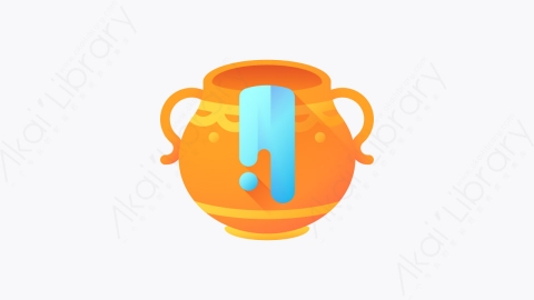 图片素材-047-水罐water_jar扁平卡通印度元素图标