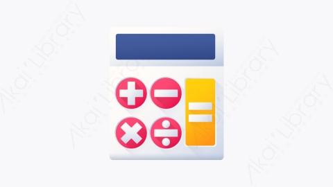 图片素材-048-计算器calculator扁平卡通营销元素图标