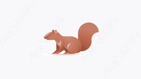 图片素材-048-松鼠squirrel卡通动物元素图标