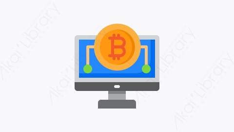 图片素材-049-比特币bitcoin扁平卡通加密货币元素图标