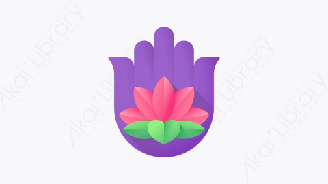 图片素材-049-哈姆萨hamsa扁平卡通印度元素图标