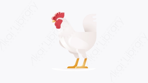 图片素材-049-公鸡rooster卡通动物元素图标