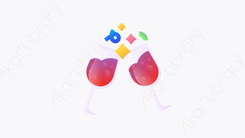 图片素材-049-葡萄酒wine扁平卡通新年元素图标