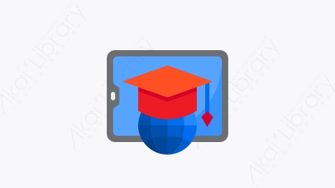图片素材-050-毕业graduation扁平卡通电子教学元素图标
