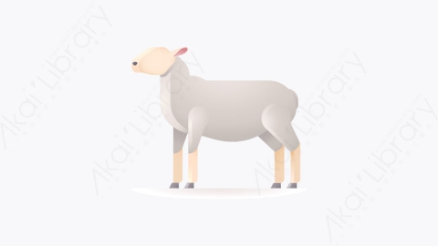 图片素材-050-绵羊sheep卡通动物元素图标