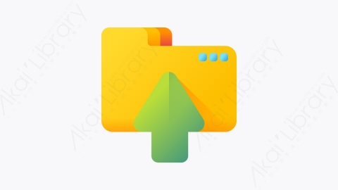 图片素材-050-上传upload扁平卡通网络安全元素图标