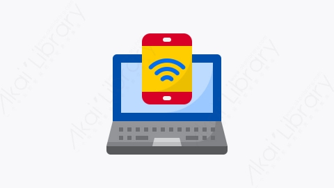 图片素材-050-无线网wifi扁平卡通计算机电脑应用程序元素图标