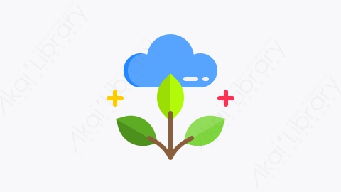 图片素材-050-零排放zero_emission扁平卡通智能技术元素图标