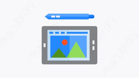 图片素材-051-图形-平板电脑graphictablet扁平卡通办公室供应商元素图标