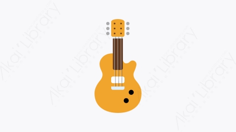 图片素材-052-电吉他electricguitar扁平卡通杂项元素图标
