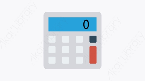 图片素材-053-计算器calculator扁平卡通办公设计和打印元素图标